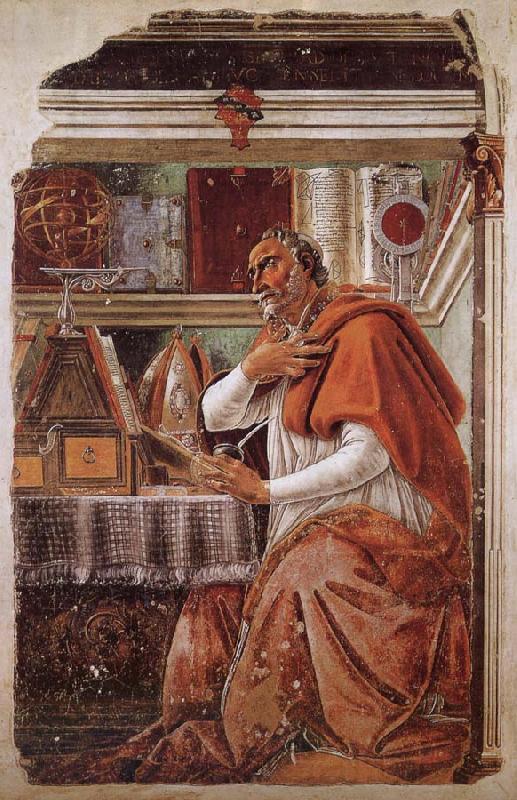 Sandro Botticelli St. Augustine Spain oil painting art